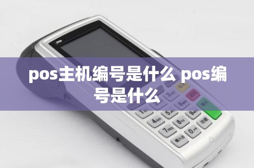 pos主机编号是什么 pos编号是什么