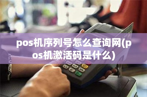 pos机序列号怎么查询网(pos机激活码是什么)