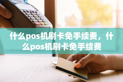 什么pos机刷卡免手续费，什么pos机刷卡免手续费