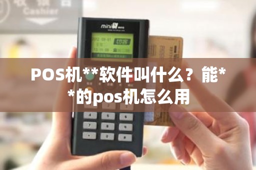 POS机**软件叫什么？能**的pos机怎么用