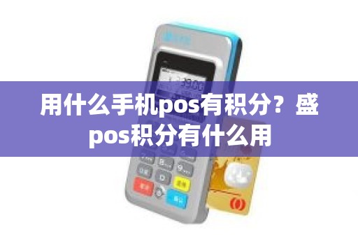 用什么手机pos有积分？盛pos积分有什么用