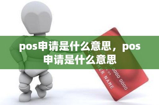 pos申请是什么意思，pos申请是什么意思