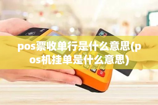pos票收单行是什么意思(pos机挂单是什么意思)