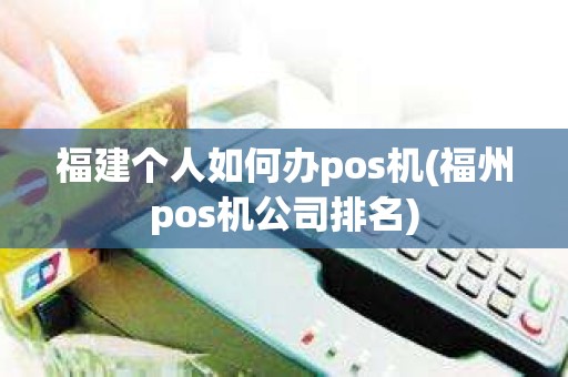 福建个人如何办pos机(福州pos机公司排名)