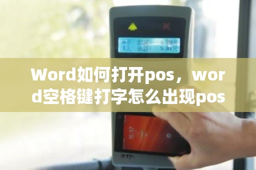 Word如何打开pos，word空格键打字怎么出现pos和rgb