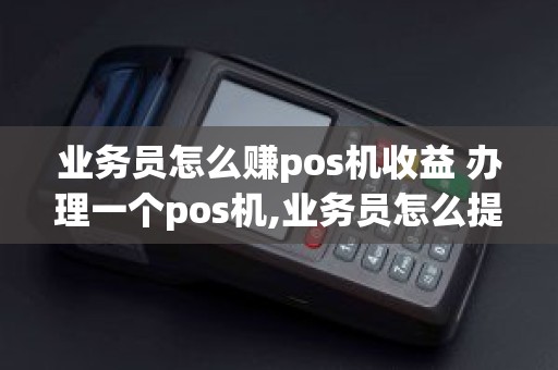 业务员怎么赚pos机收益 办理一个pos机,业务员怎么提成