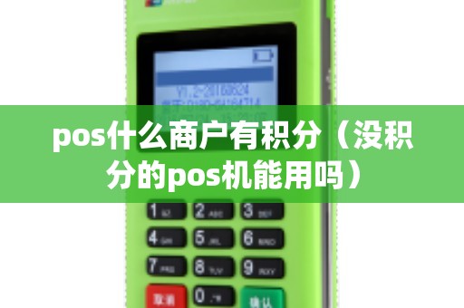 pos什么商户有积分（没积分的pos机能用吗）