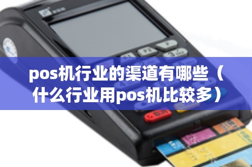 pos机行业的渠道有哪些（什么行业用pos机比较多）
