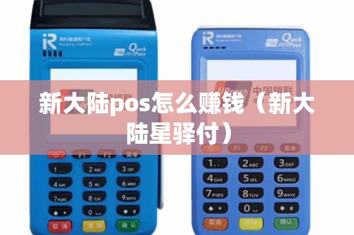 新大陆pos怎么赚钱（新大陆星驿付）