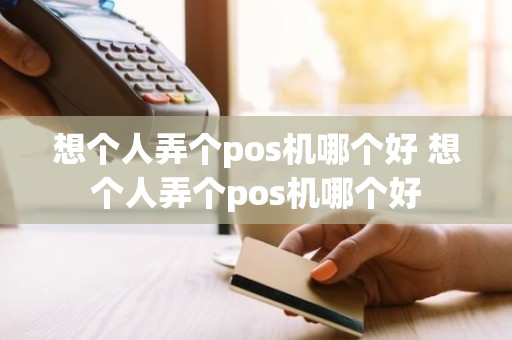 想个人弄个pos机哪个好 想个人弄个pos机哪个好