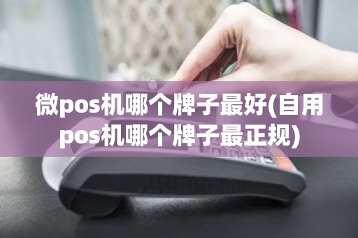 微pos机哪个牌子最好(自用pos机哪个牌子最正规)
