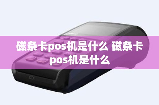 磁条卡pos机是什么 磁条卡pos机是什么