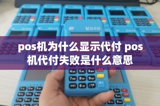 pos机为什么显示代付 pos机代付失败是什么意思