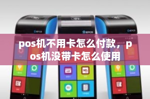 pos机不用卡怎么付款，pos机没带卡怎么使用