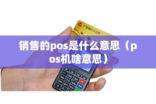 销售的pos是什么意思（pos机啥意思）