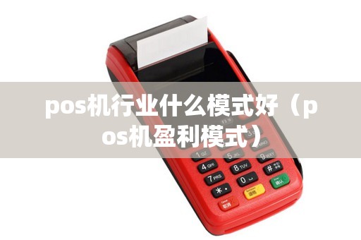 pos机行业什么模式好（pos机盈利模式）