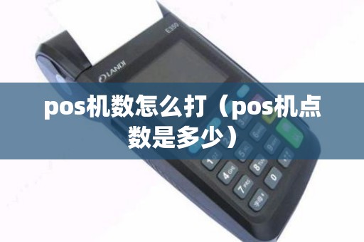 pos机数怎么打（pos机点数是多少）