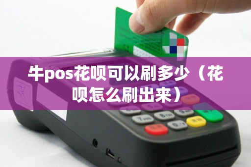 牛pos花呗可以刷多少（花呗怎么刷出来）