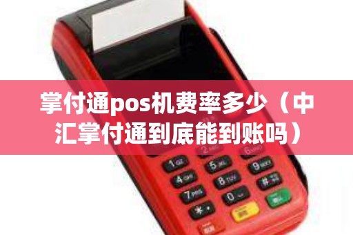 掌付通pos机费率多少（中汇掌付通到底能到账吗）