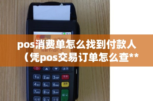 pos消费单怎么找到付款人（凭pos交易订单怎么查**人）