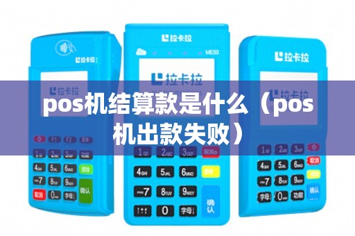 pos机结算款是什么（pos机出款失败）
