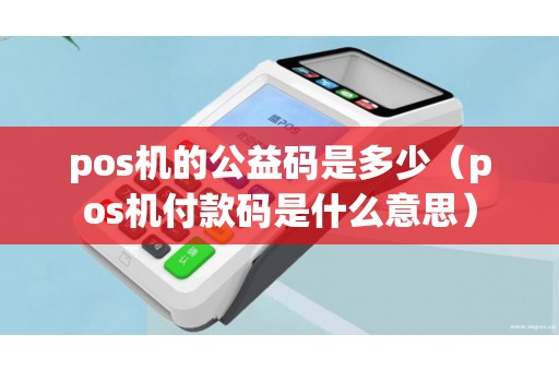 pos机的公益码是多少（pos机付款码是什么意思）