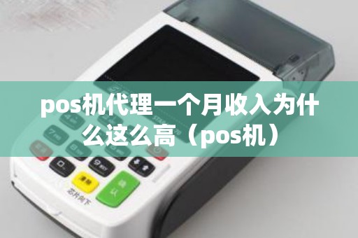 pos机代理一个月收入为什么这么高（pos机）