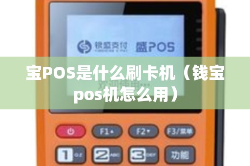 宝POS是什么刷卡机（钱宝pos机怎么用）