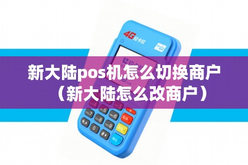 新大陆pos机怎么切换商户（新大陆怎么改商户）