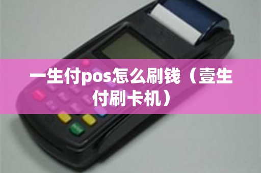 一生付pos怎么刷钱（壹生付刷卡机）