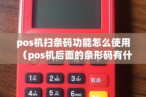 pos机扫条码功能怎么使用（pos机后面的条形码有什么用）