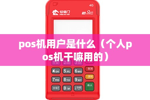 pos机用户是什么（个人pos机干嘛用的）