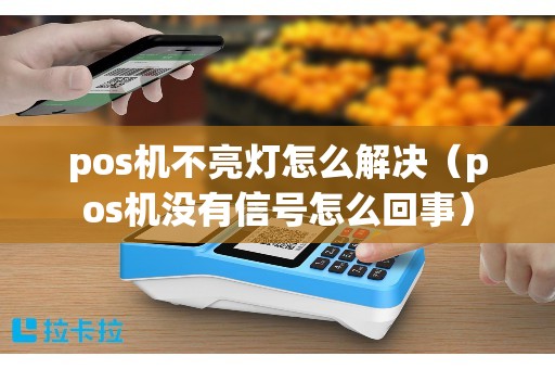 pos机不亮灯怎么解决（pos机没有信号怎么回事）