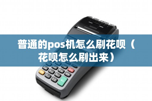 普通的pos机怎么刷花呗（花呗怎么刷出来）