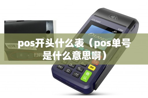 pos开头什么表（pos单号是什么意思啊）