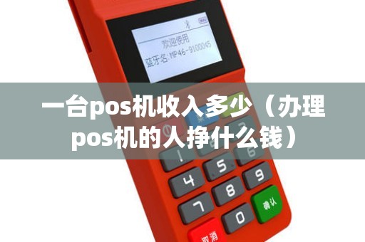 一台pos机收入多少（办理pos机的人挣什么钱）