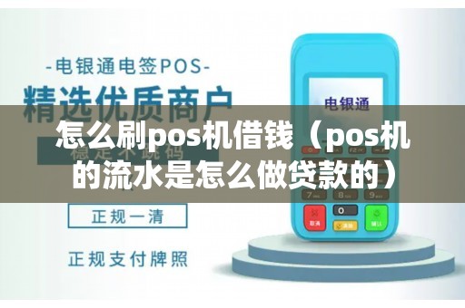 怎么刷pos机借钱（pos机的流水是怎么做贷款的）