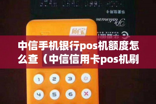 中信手机银行pos机额度怎么查（中信信用卡pos机刷不了）