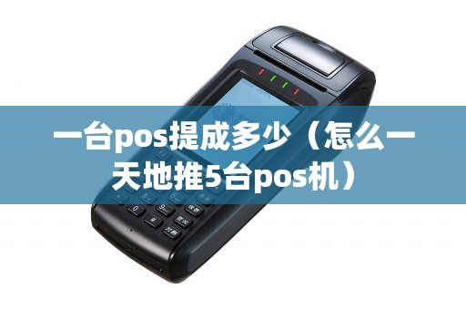 一台pos提成多少（怎么一天地推5台pos机）