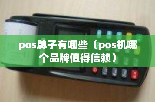 pos牌子有哪些（pos机哪个品牌值得信赖）