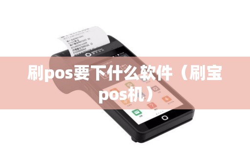 刷pos要下什么软件（刷宝pos机）