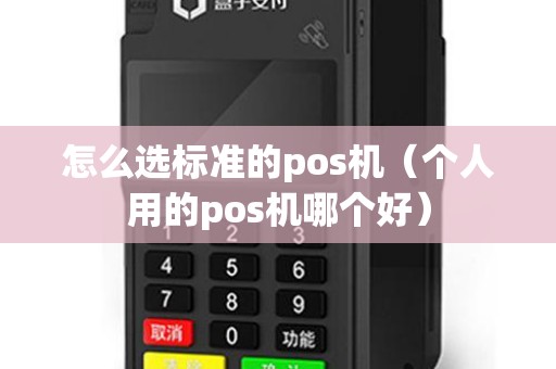 怎么选标准的pos机（个人用的pos机哪个好）