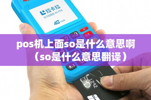 pos机上面so是什么意思啊（so是什么意思翻译）