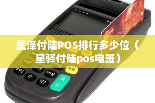 星泽付陆POS排行多少位（星驿付陆pos电签）