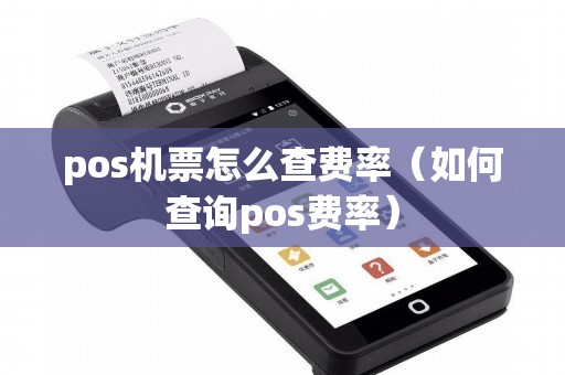 pos机票怎么查费率（如何查询pos费率）