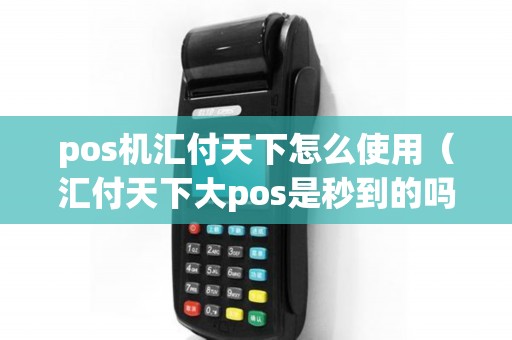 pos机汇付天下怎么使用（汇付天下大pos是秒到的吗）