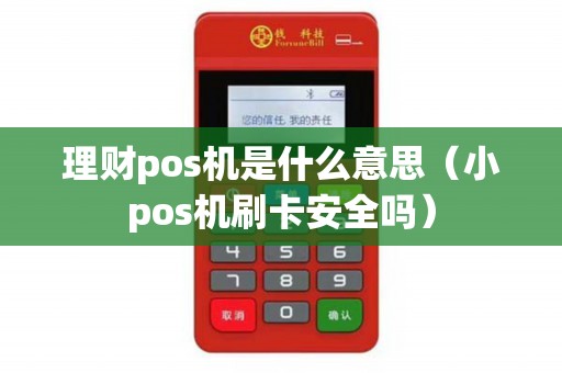 理财pos机是什么意思（小pos机刷卡安全吗）