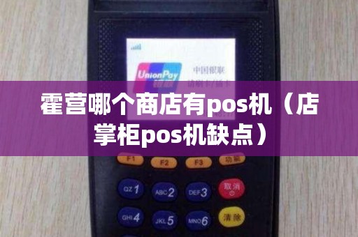 霍营哪个商店有pos机（店掌柜pos机缺点）