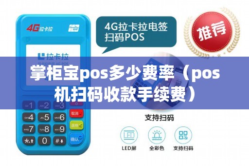 掌柜宝pos多少费率（pos机扫码收款手续费）