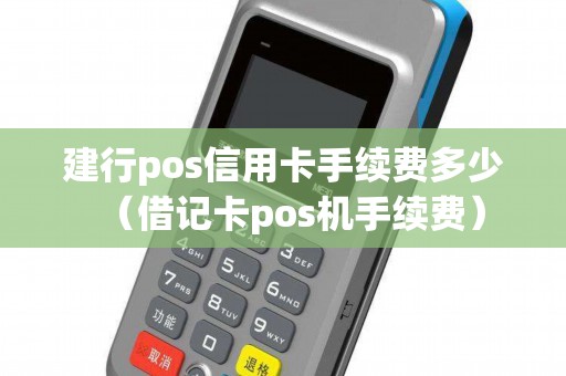 建行pos信用卡手续费多少（借记卡pos机手续费）